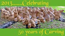 50th Anniversary Bear Carvings